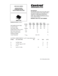 Datasheet CBR1-D100S manufacturer Central