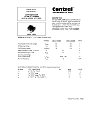 Datasheet CBR1U-D010S производства Central