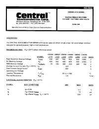 Datasheet CBR6M-L040 manufacturer Central