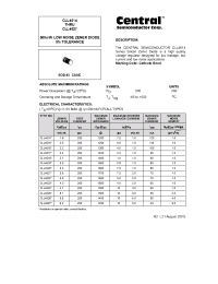 Datasheet CLL4620 manufacturer Central