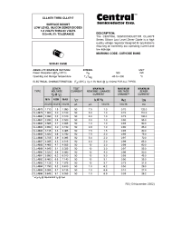 Datasheet CLL4678...CLL4717 manufacturer Central