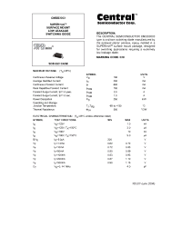 Datasheet CMDD3003 производства Central