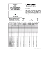 Datasheet CMHZ4678 производства Central