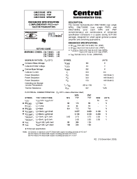 Datasheet CMLT3906E manufacturer Central