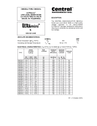 Datasheet CMOZ10L manufacturer Central