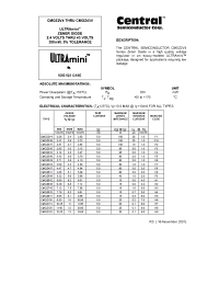 Datasheet CMOZ3V0 производства Central
