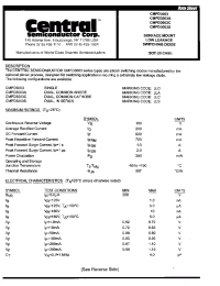 Datasheet CMPD3003A производства Central