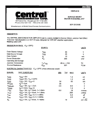 Datasheet CMPFJ310 manufacturer Central