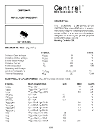 Datasheet CMPT2907A manufacturer Central