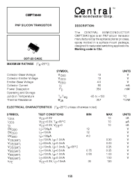 Datasheet CMPT3640 производства Central