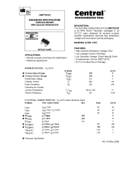 Datasheet CMPT5551E manufacturer Central