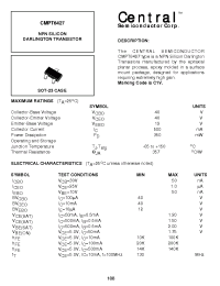 Datasheet CMPT6427 manufacturer Central