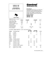 Datasheet CMPT8599PNP manufacturer Central