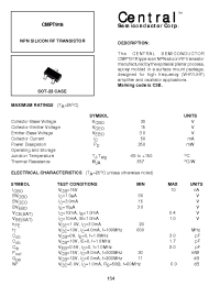 Datasheet CMPT918 manufacturer Central