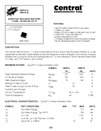 Datasheet CMR1S-01 manufacturer Central