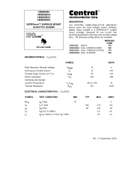 Datasheet CMSD6263C производства Central