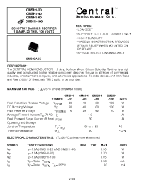 Datasheet CMSH1-20 manufacturer Central