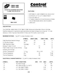 Datasheet CMSH1-40ML manufacturer Central