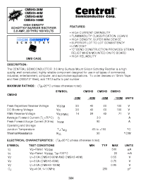 Datasheet CMSH3-100M производства Central