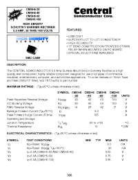 Datasheet CMSH5-20 manufacturer Central