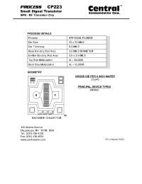 Datasheet CP223 производства Central