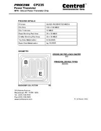 Datasheet CP235 производства Central