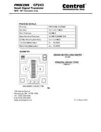 Datasheet CP243 производства Central