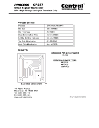 Datasheet CP257 производства Central