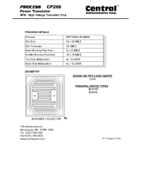 Datasheet CP268 производства Central