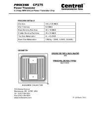 Datasheet CP275 производства Central