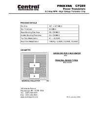 Datasheet CP289 manufacturer Central