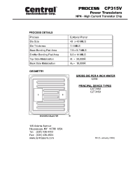 Datasheet CP315V manufacturer Central