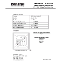Datasheet CP316V manufacturer Central