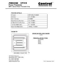 Datasheet CP319 производства Central