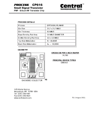 Datasheet CP616 manufacturer Central