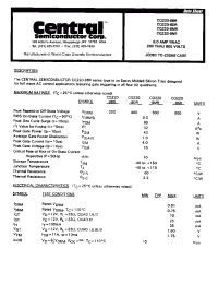 Datasheet cq220-8br manufacturer Central