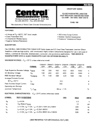 Datasheet CR6AF10GPP manufacturer Central