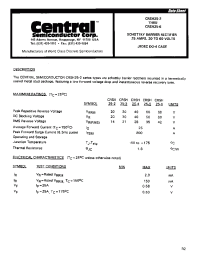Datasheet CRSH25-3 manufacturer Central