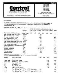 Datasheet CS218I-50D производства Central