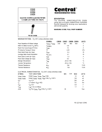 Datasheet CS92B manufacturer Central