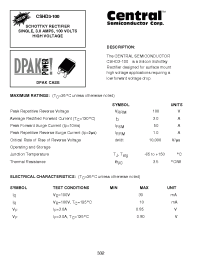 Datasheet CSHD3-100 производства Central