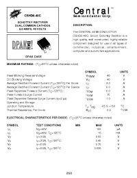 Datasheet CSHD6-40C производства Central