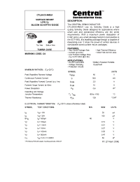 Datasheet CTLSH05-4M521 manufacturer Central