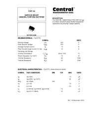 Datasheet CXR1-04 manufacturer Central