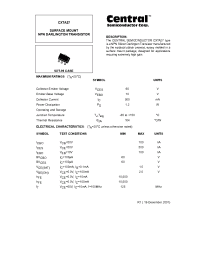 Datasheet CXTA27 manufacturer Central
