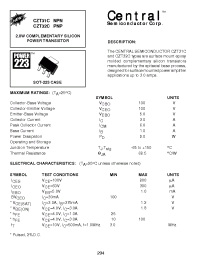 Datasheet CZT32C manufacturer Central