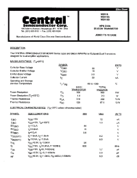 Datasheet MD918A производства Central