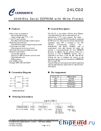 Datasheet 24LC02S8A производства Ceramate