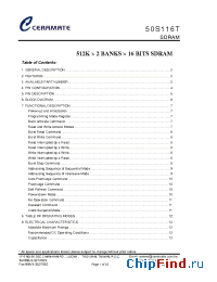 Datasheet 50S116T manufacturer Ceramate