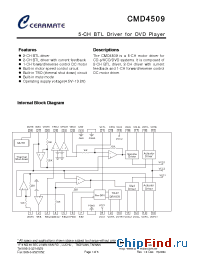 Datasheet CMD4509 manufacturer Ceramate